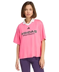 adidas Women's Tiro Q4 Pull Over T Shirt