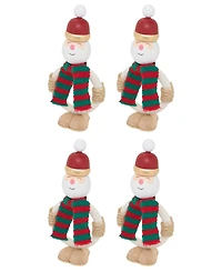 Saro Lifestyle Twinkle Hat Santa Napkin Ring, Set of 4