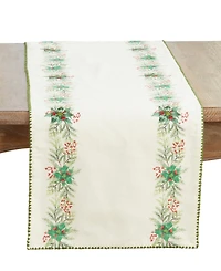 Saro Lifestyle Holly Table Runner