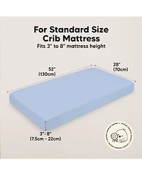 KeaBabies 2pk Fitted Crib Sheets for Boys, Girls, Baby Sheet, Standard Nursery Sheet Cover