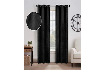 Superior Senna Textured Blackout Curtain Set of 2 Panels