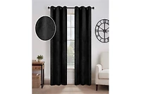 Superior Senna Textured Blackout Curtain Set of 2 Panels