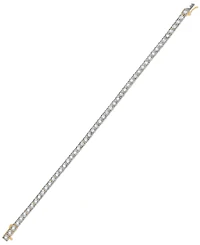 Esquire Men's Jewelry Lab-Grown Diamond (2 ct. t.w.) Bracelet in Yellow Rhodium Plated Sterling Silver