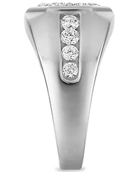Esquire Men's Jewelry Lab-Grown Diamond (1-1/2 ct. t.w.) Ring in Sterling Silver