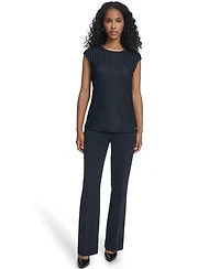 Calvin Klein Women's Textured Cap Sleeve Top