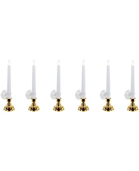 Northlight Single Light Window Candles with Remote and Timer, Set of 6