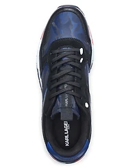Karl Lagerfeld Paris Men's Camo Runner Sawtooth Sole Sneaker