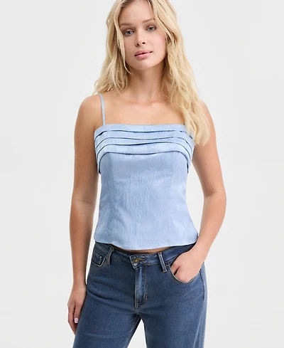 Guess Women's Arlo Pleated Top