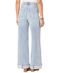 Democracy Petite Solution Skyrise Wide Leg Jeans