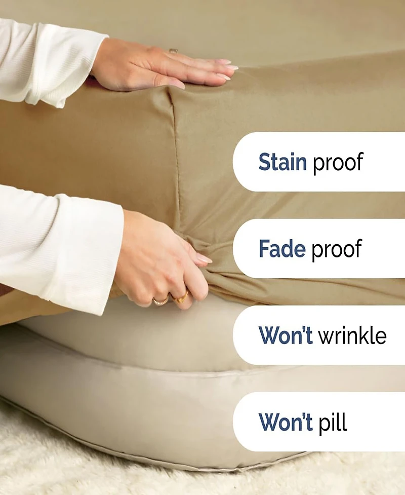 Cgk Unlimited Cotton Sheet Set 18" - 24" Inch Extra Deep Pocket Queen