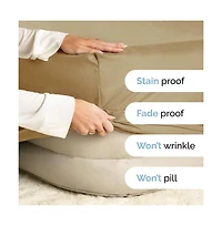 Cgk Unlimited Extra Deep Pocket 18 - 24 Inch Microfiber Fitted Sheet King