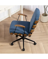 Dyhome Kitchen Dining Room Chairs, Boucle Chairs Set of 2, Mid Century Modern Tufted Upholstered for Room, Green K