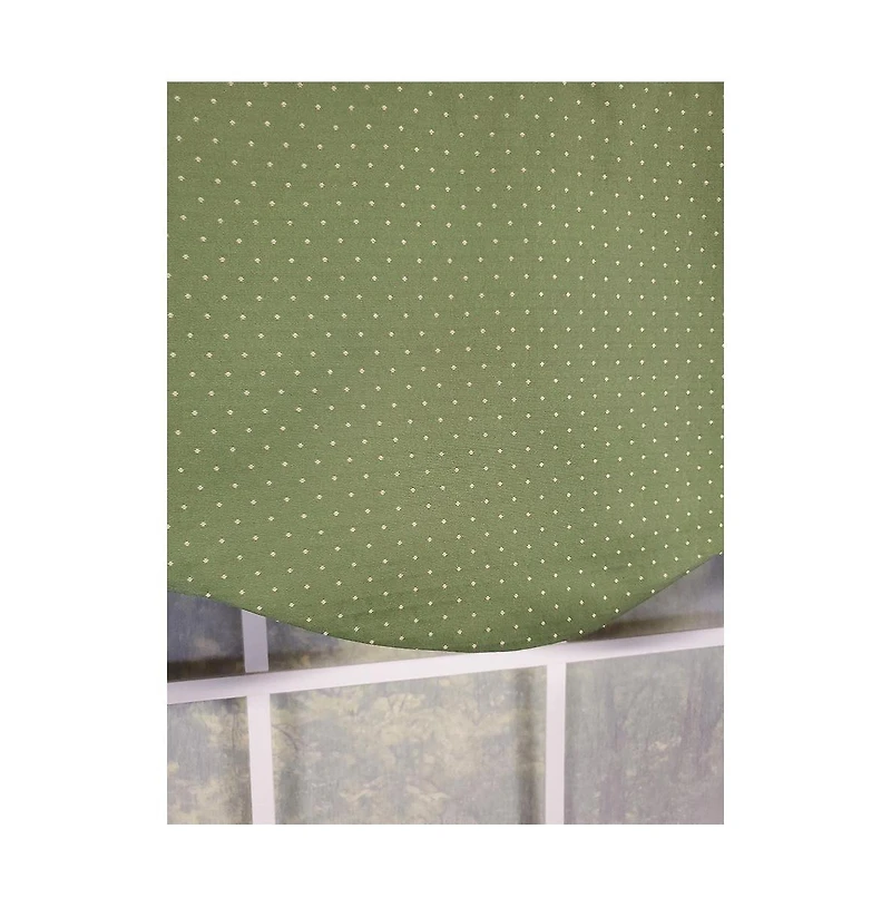 Rlf Home Eleni Provance 3" Rod Pocket Lining Luxurious and Elegant Window Treatment Valance 50" x 15" Celery