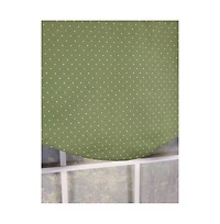 Rlf Home Eleni Provance 3" Rod Pocket Lining Luxurious and Elegant Window Treatment Valance 50" x 15" Celery