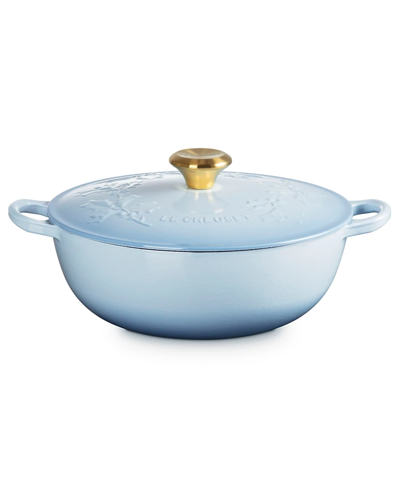 Le Creuset Holly Collection Enameled Cast Iron 4.5 Qt. Traditional Chef's Oven with Lid