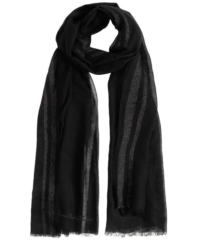 Lauren Ralph Yarn Dye Wrap With Lurex