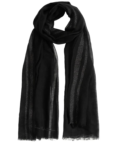 Lauren Ralph Yarn Dye Wrap With Lurex