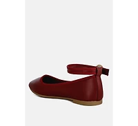 Danseur Ankle Strap Detail Ballet Flats