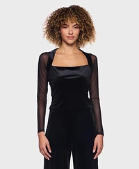 Alex & Sophia Junior's Square Halter Neck Top