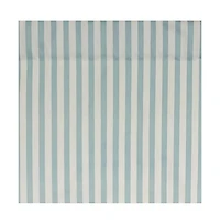 Rlf Home Candy Stripe Regal 3" Rod Pocket Lining Luxurious and Elegant Window Treatment Valance 50" x 17" Spa