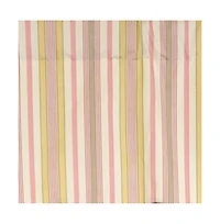 Rlf Home Guava Stripe Regal 3" Rod Pocket Lining Luxurious and Elegant Window Treatment Valance 50" x 17" Pink