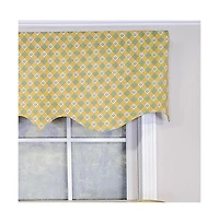 Rlf Home Modern Design Classic Petite Flower Regal Style Window Valance 50" x 17" Spring