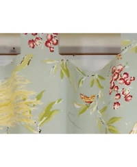 Rlf Home 4" Top Tab High Quality Fabric Long Tail Tab Valance for Windows 50" x 16" Sky