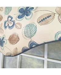 Rlf Home 100% Cotton Jolly Cornice Fully lined Windows Rod Pocket Valance 50" x 17" Cream