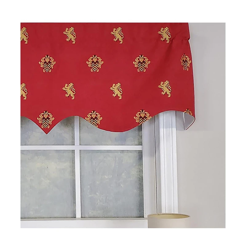 Rlf Home Modern Design Classic Medieval Regal Valance 50" x 17" Vermillion Red