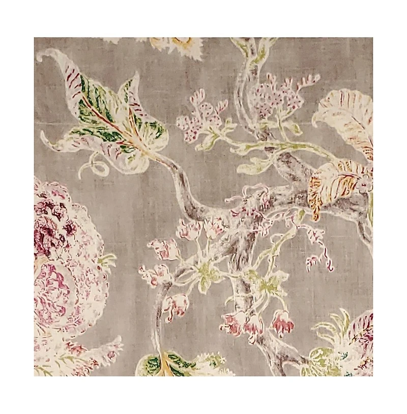 Rlf Home Monte Cristo Provance 3" Rod Pocket Lining Luxurious and Elegant Window Treatment Valance 50" x 15" Gray