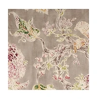 Rlf Home Monte Cristo Provance 3" Rod Pocket Lining Luxurious and Elegant Window Treatment Valance 50" x 15" Gray