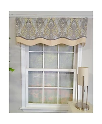 Rlf Home 3" Rod Pocket High Quality Fabric Nobility Glory Valance for Windows 50" x 16" Gary