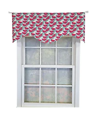 Rlf Home Sandias Cornice Valance - 100% Cotton with Ivory Lining 50" x 17" Cream