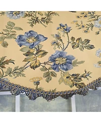 Rlf Home 100% Cotton Sunrise Cornice Fully lined Windows Rod Pocket Valance 50" x 17" Yellow