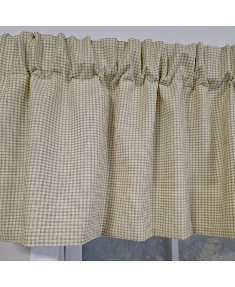Rlf Home 100% Cotton Crosswell Tailored Fully lined Windows Rod Pocket Valance 76" x 14" Sage