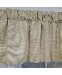 Rlf Home 100% Cotton Crosswell Tailored Fully lined Windows Rod Pocket Valance 76" x 14" Sage