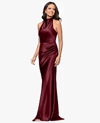 Betsy & Adam Petite Long Halter Dress