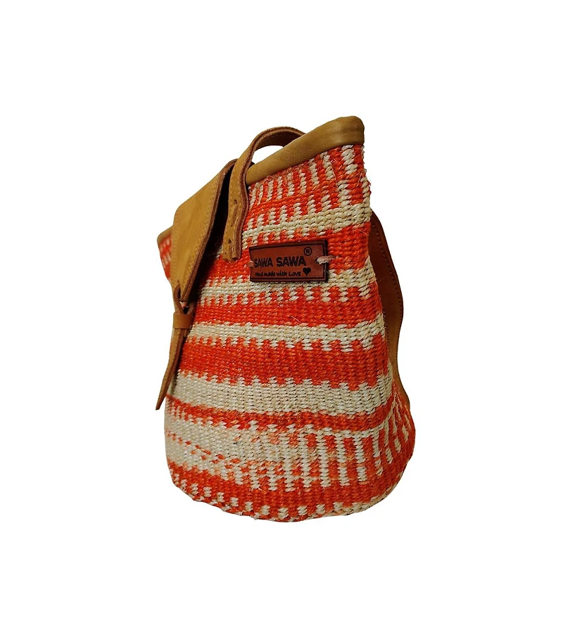 Sawa Sawa Harvest Glow Handmade Sisal Medium Tote Purse