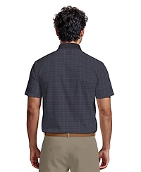 Pga Tour Men's Argyle Jacquard Polo Shirt