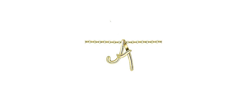 GiGiGirl Stylish 14K Gold Plated Initial Necklace.