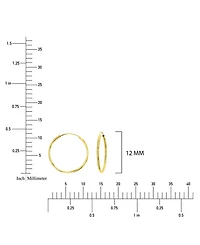 Macy's 2-Pc. 14K Yellow Gold Solitaire Ball And Hoop Earrings Set