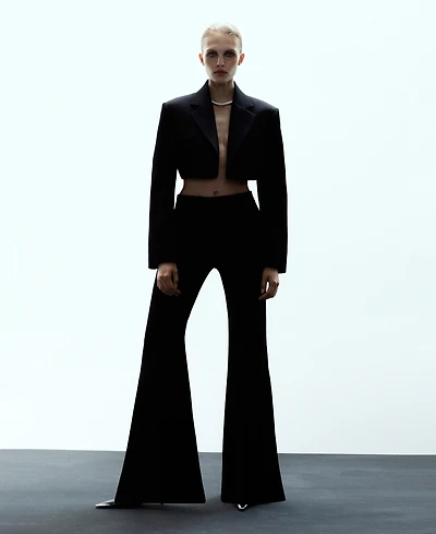 Mango Women's Wool Suit Pants