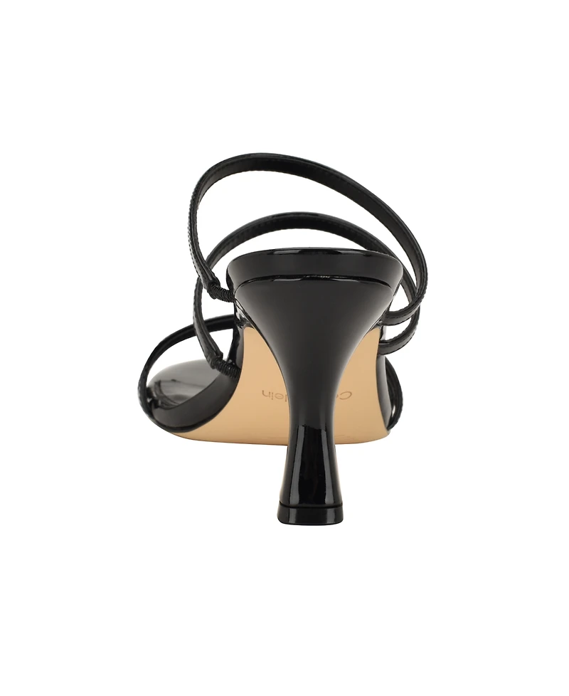 Calvin Klein Women's Jayla Strappy Tapered Heel Sandals