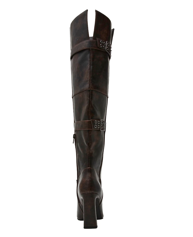 Wild Pair Women's Vivii Over-The-Knee Buckle Boots, Macy's Exclusive
