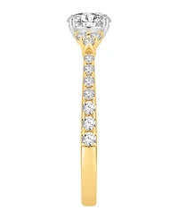 Macy's Diamond Accent Engagement Ring (1 ct. t.w.) in 14K Two-Tone Gold