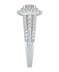 Macy's Diamond Double Halo Engagement Ring (1-1/4 ct. t.w.) in 14K White Gold