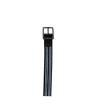 Trafalgar Men's Alejandro Black Stripes and White Reversible Braided Casual Golf Belt
