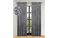 Superior Leaves Modern Bohemian Back Tab Blackout Curtain Set