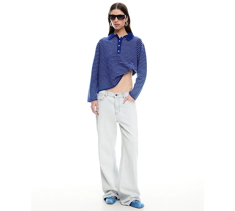 Lioness Women's Mayfair Long-Sleeve Spread Collar Top