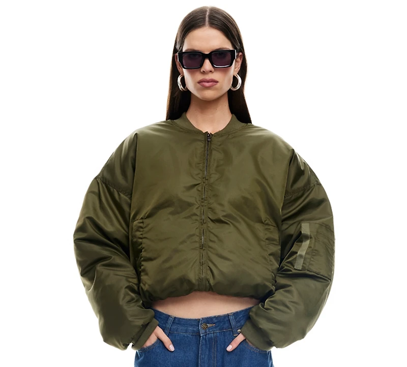 Lioness Women's Essential Zippered Bomber Jacket